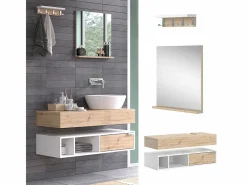 Vicco Conjunto de muebles de baño 100x40x20 henri Blanco New
