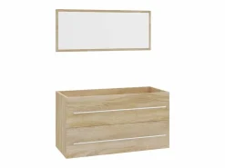 Conjunto de muebles de baño 3 piezas color roble Sonoma^vidaxl Clearance