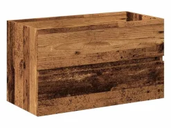 vidaxl Conjunto de muebles de baño de madera antigua madera ingeniería Marru00f3n Online