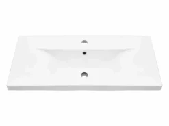 vidaxl Conjunto de muebles de baño de madera antigua madera ingeniería Marru00f3n Online