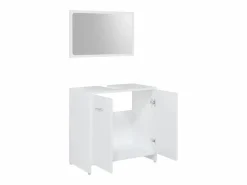vidaxl Conjunto de muebles de baño 4 pzas madera contrachapada Blanco Clearance