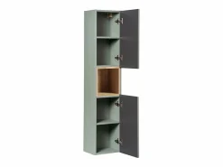 Petits-Meubles Conjunto De Baño|Conjunto de muebles lavabo individual 80cm 2 cajones y columna Jade y Madera