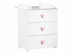 Conjunto de muebles para bebé con cuna 120x60?cm, cómoda con cambiador y armario de 2 puertas^ New