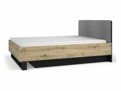 Meublorama Dormitorio Completo|Conjunto de Muebles para Dormitorio Completo MELODY - Armario, Cama con Almacenamiento, Mesitas de Noche y Cómoda
