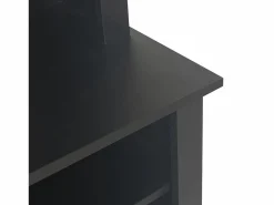 Armario De Entrada|Conjunto de perchero con banco y estante, 3 ganchos para colgar, estantes abiertos, tablero de partículas, (Alto 190 x Ancho 120 x Fondo 40 cm)