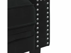 Conjunto Sofás|Conjunto de sofá Chesterfield y cojines de terciopelo (2 piezas)