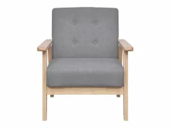 Conjunto de sofás 2 piezas tela claro^Clicnbuy New
