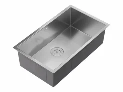 Conjunto fregadero 76x45 cm SOELA + grifo con ducha ROFLEX de acero inoxidable^Vente-unique Best