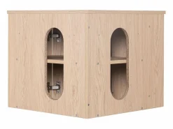 Conjunto De Baño|Conjunto mueble bajo lavabo de esquina + lavabo + grifo + armario de baño de esquina SORRENTO