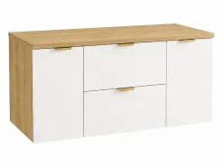Conjunto De Baño|Conjunto para baño 120 cm Armario con encimera Columna Roble Artisan / Orio