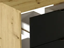 Conjunto De Baño|Conjunto para baño 100 cm Armario con encimera Estantería Columna Roble Artisan / Orio
