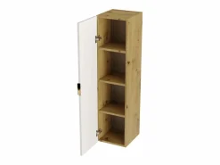 Conjunto para baño 80 cm Armario con encimera Estantería Columna Roble Artisan / Cachemira Orio^ Online