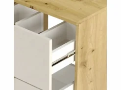 Conjunto para baño 60 cm Armario con encimera Columna Roble Artisan / Orio^ New