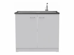 TuHome Conjunto Phoenix de Cocina, Isla de Cocina + Mueble de Cocina con fregadero Multicolor Outlet