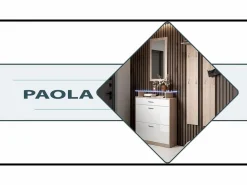 MB Muebles Bonitos Zapatero|Mueble De Almacenaje|Conjunto recibidor para Entrada Pasillo en Blanco y Gris con LED 105x24x89cm Paola