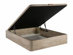 Ysmée Conjunto somier arcón natural claro + colchón de muelles - 140 x 190 cm - SONGE de YSMÉE Color natural claro Outlet