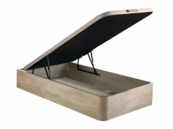 Ysmée Conjunto somier arcón natural claro + colchón de espuma 90 x 190 cm STELO de MORGENGOLD Color natural claro