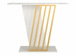 Consola - Color: Efecto mármol blanco y dorado - ORSONA^Vente-unique New