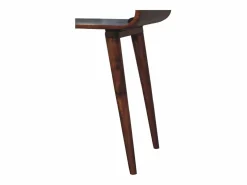 Consola Amaya estilo nórdico Artisan Furniture, 1 estante abierto, marrón oscuro Marru00f3n chocolate Online