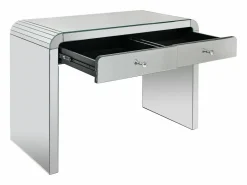 Vente-unique Consola con 2 cajone en espejo y MDF - PIKIO Plateado Hot