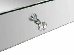 Vente-unique Consola con 2 cajone en espejo y MDF - PIKIO Plateado Hot