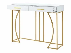 Consola con 2 cajones - estilo moderno - y Dorado^ModernLuxe New