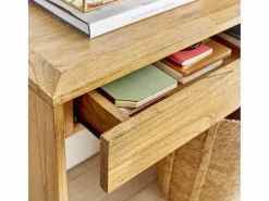 BERAH GETAH Consola de madera de mindi maciza Color natural claro Hot