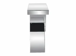 Vente-unique Consola|Consola de MDF y espejo - Color: plata - ISIDA
