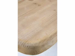 Consola de poliresina cemento y tablero de madera de abeto Blanco Sale