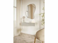 Consola flotante con cajón - Gris beige - 90 cm - VELDIO^SELSEY Discount