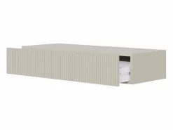 Consola flotante con cajón - Gris beige - 90 cm - VELDIO^SELSEY Discount