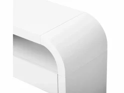 Consola mesa 120x35,5x76,5cm - con 2 cajones - Esquinas redondeadas - estantes abiertos - MDF -^ModernLuxe Hot