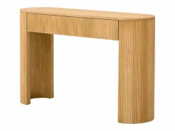 Consola mesa 120x33x76cm - con 2 cajones - Esquinas redondeadas - MDF - Natural^ModernLuxe Clearance