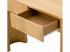 Consola mesa 120x33x76cm - con 2 cajones - Esquinas redondeadas - MDF - Natural^ModernLuxe Clearance