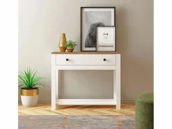 Vajilla|Vajilla|Consola para recibidor color negro estilo clásico con cajón Corlay -