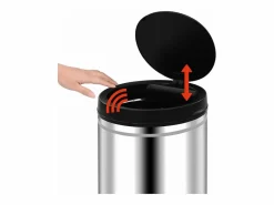 Helloshop26 Cubo De Basura Para Cocina|Contenedor automático con sensor de acero inoxidable de 70 litros 02_0006063