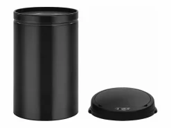 Helloshop26 Cubo De Basura Para Cocina|Contenedor automático con sensor de 40 litros acero al carbono negro 02_0006033