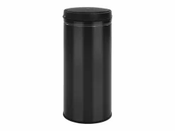 Helloshop26 Contenedor automático con sensor de 80 litros acero al carbono negro 02_0006034 Gris New