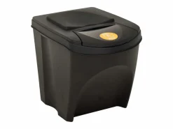 Helloshop26 Cubo De Basura Para Cocina|Contenedores apilables 3 piezas antracita 75 L 02_0006079