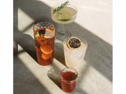 Coppa - Juego de 4 copas de cóctel y vino aromático de 25 cl, diseño elegante - Zafferano, fabricadas en Italia^ Outlet