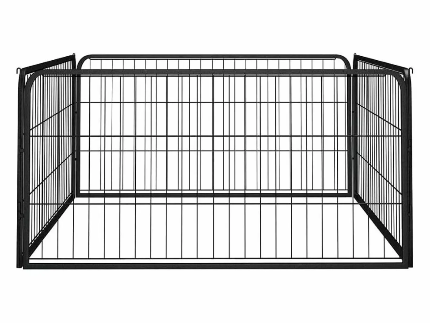 Corral para perros 4 paneles acero con recubrimiento en polvo^Clicnbuy
