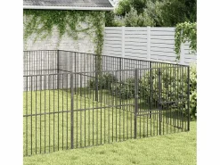 Clicnbuy Seguridad Para Mascotas|Corralito para perros con 20 paneles acero galvanizado