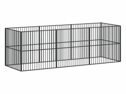 Corralito para perros con 8 paneles acero galvanizado^Clicnbuy Outlet