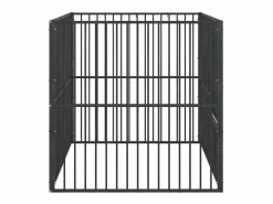 Clicnbuy Seguridad Para Mascotas|Corralito para perros con 4 paneles acero galvanizado