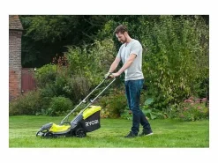 Cortacésped de empuje RYOBI 18V OnePlus - Ancho de corte de 33 cm - Sin batería ni cargador OLM1833B Amarillo Outlet