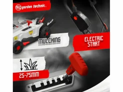 ELEM GARDEN TECHNIC Cortacésped Recargable 40V 37cm - Baterías de Litio Incluidas - Elem Garden Blanco Clearance