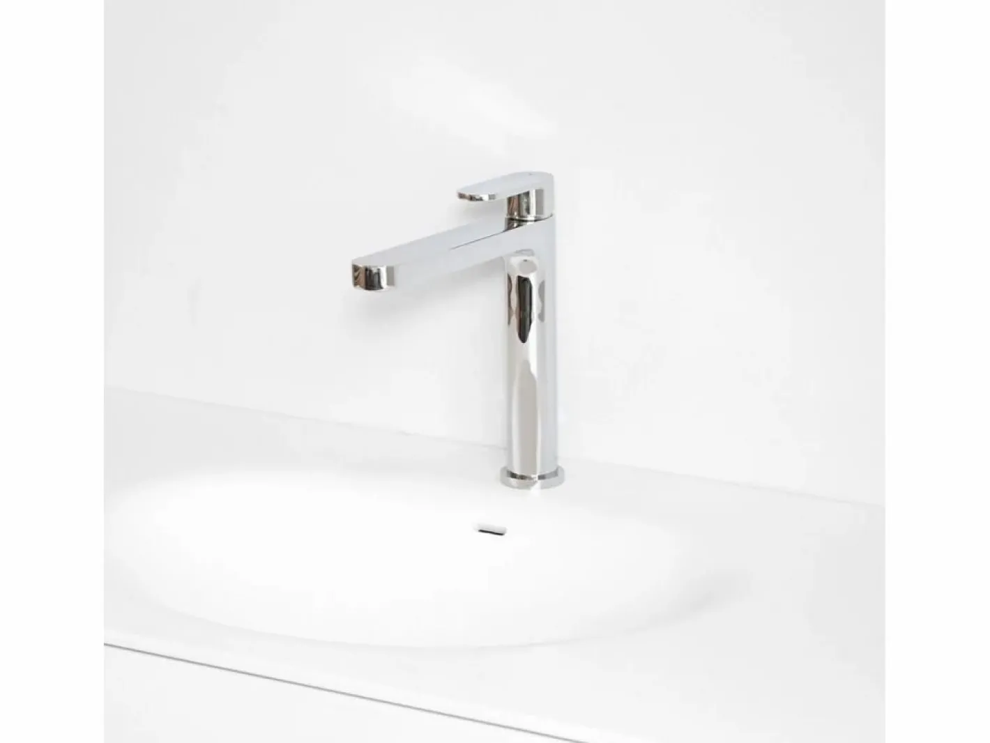Cortes Grifo mezclador lavabo medio cromado^Essebagno Best