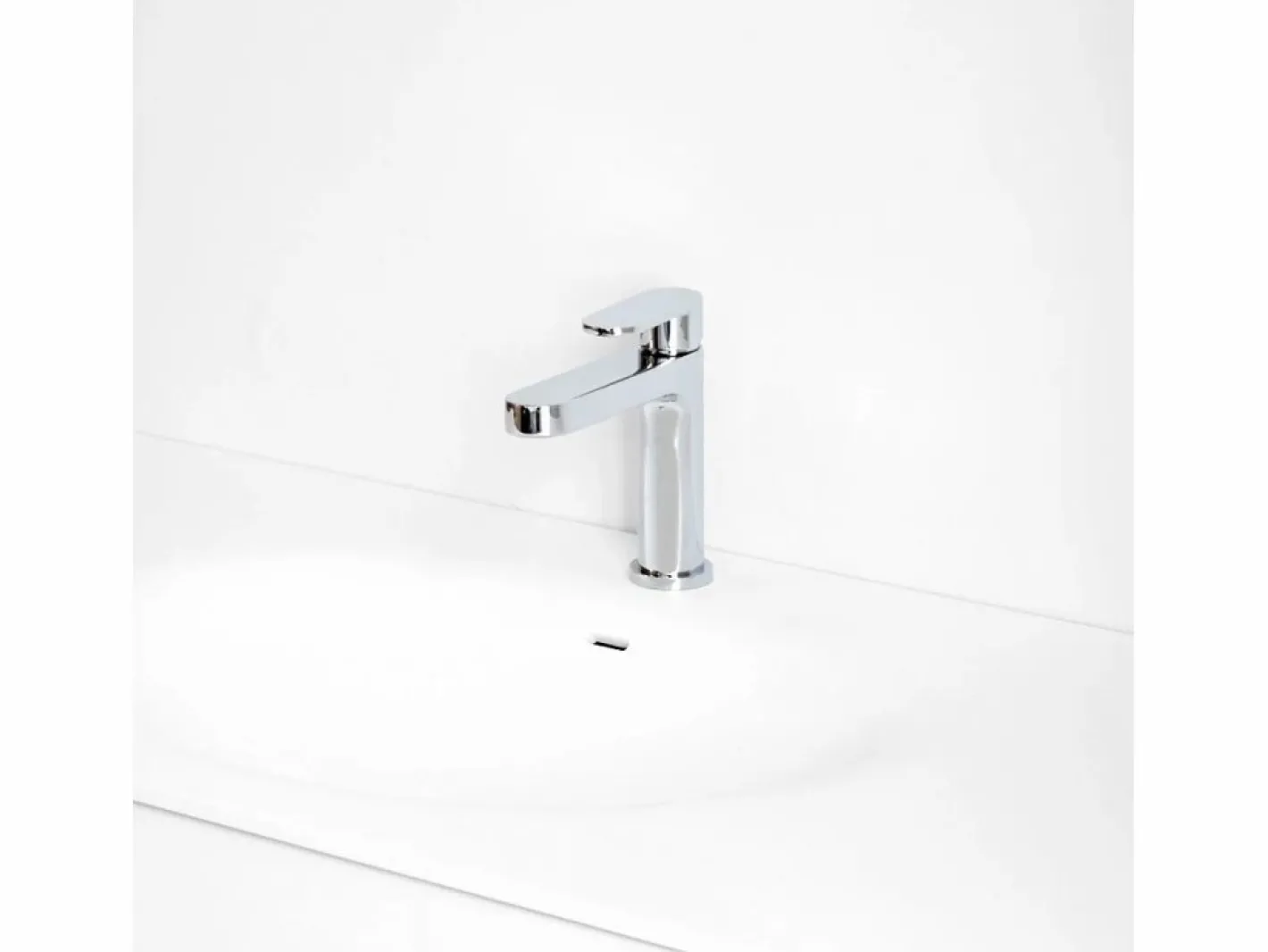 Essebagno Cortes Grifo mezclador lavabo bajo cromado Plateado Clearance