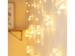 Ledkia Guirnalda Luminosa|Cortina Bolas Colgantes LED 3.6W 2.5m 3000K Blanco Cálido
