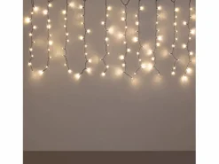 Ledkia Guirnalda Luminosa|Cortina de Guirnaldas LED 3m Short Negro 3000K Cálido